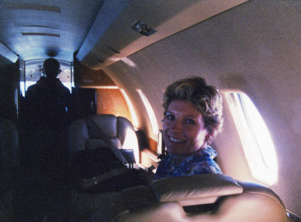 Elizabeth ready for flight in Citation X