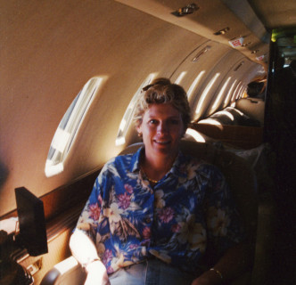 Elizabeth ready for flight in Citation X