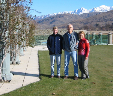 Elizabeth with Einar and Susana in New Zealand